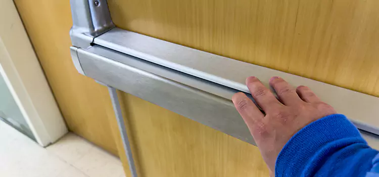 Installing a Push Bar on a Door Midlothian
